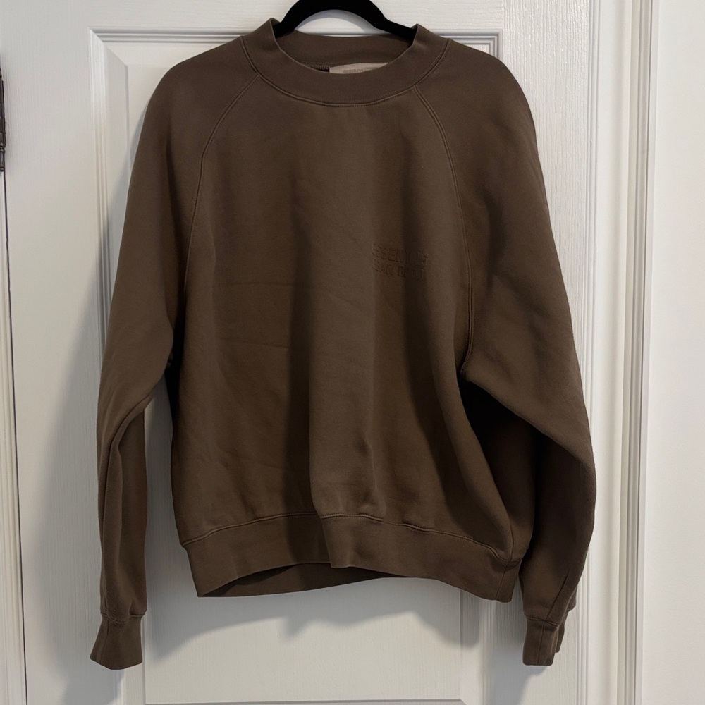 Essentials Crewneck Sweater in Brown